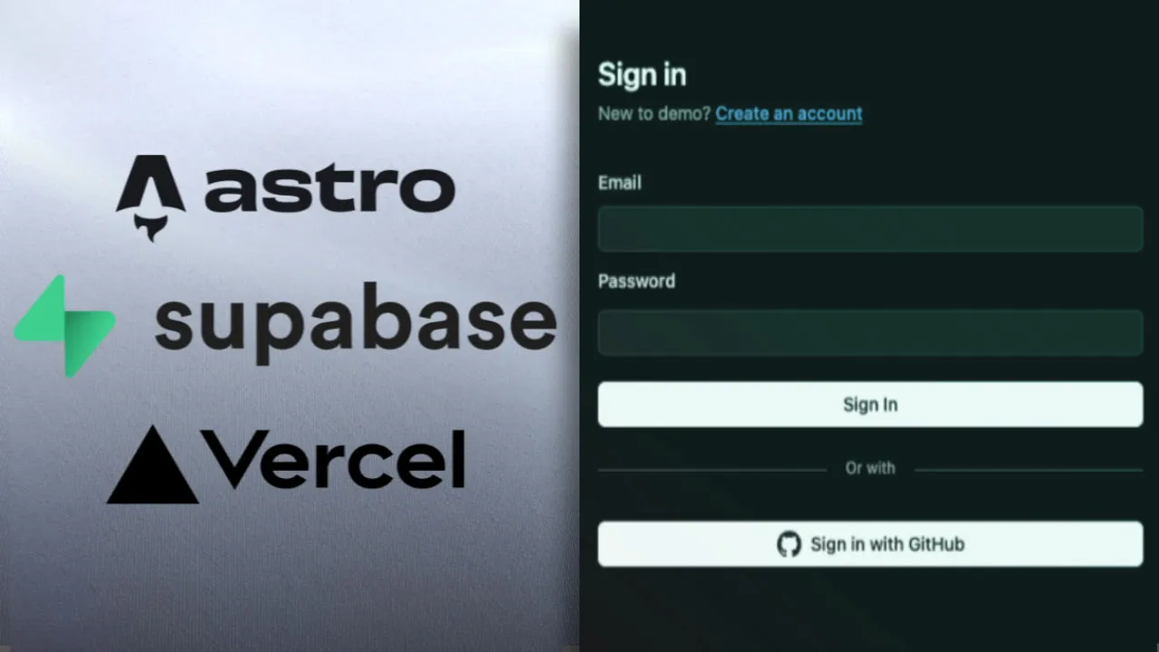 User Login with Astro! (Authentication Using Supabase and Vercel) thumbnail